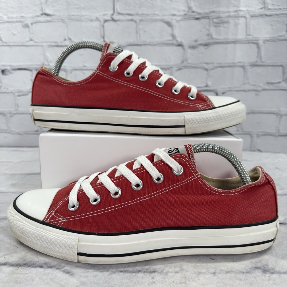 Converse Chuck Taylor All Star Ox Sneakers Unisex M 8 W‎ 10 Red Cinnabar 125808F